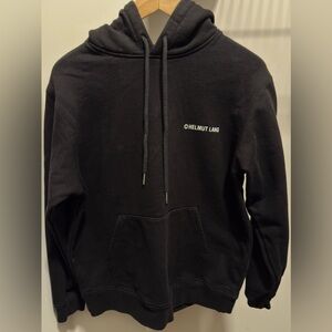 Helmut Lang Black Hoodie with Logo